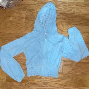 Terry cloth sweat short set